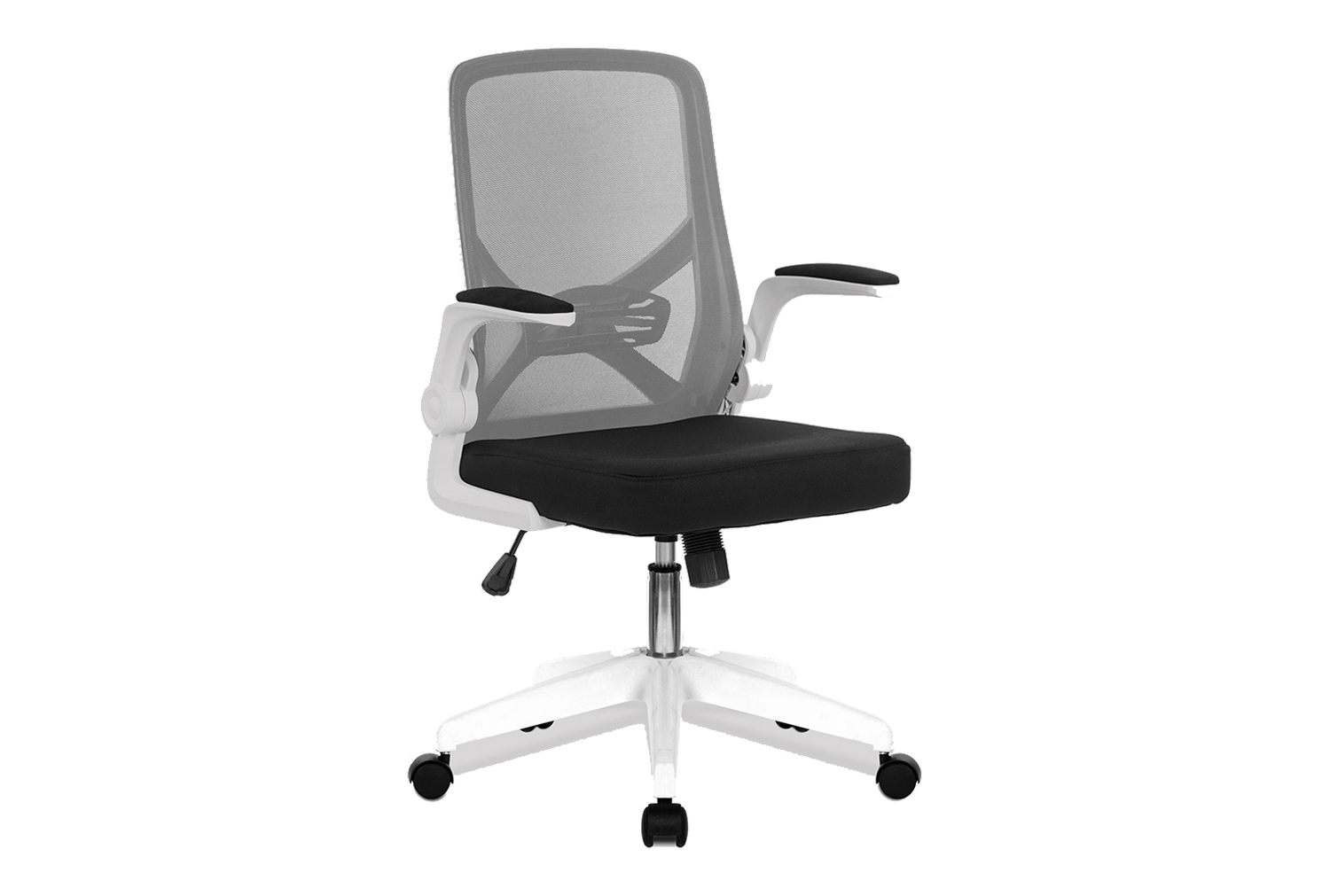 Flex Folding Grey Mesh Back Task Office Chair, Grey, Express Delivery