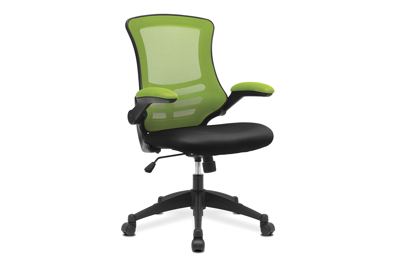 Moon Mesh Back Operator Office Chair With Black Base (Lime Green/Black), Express Delivery
