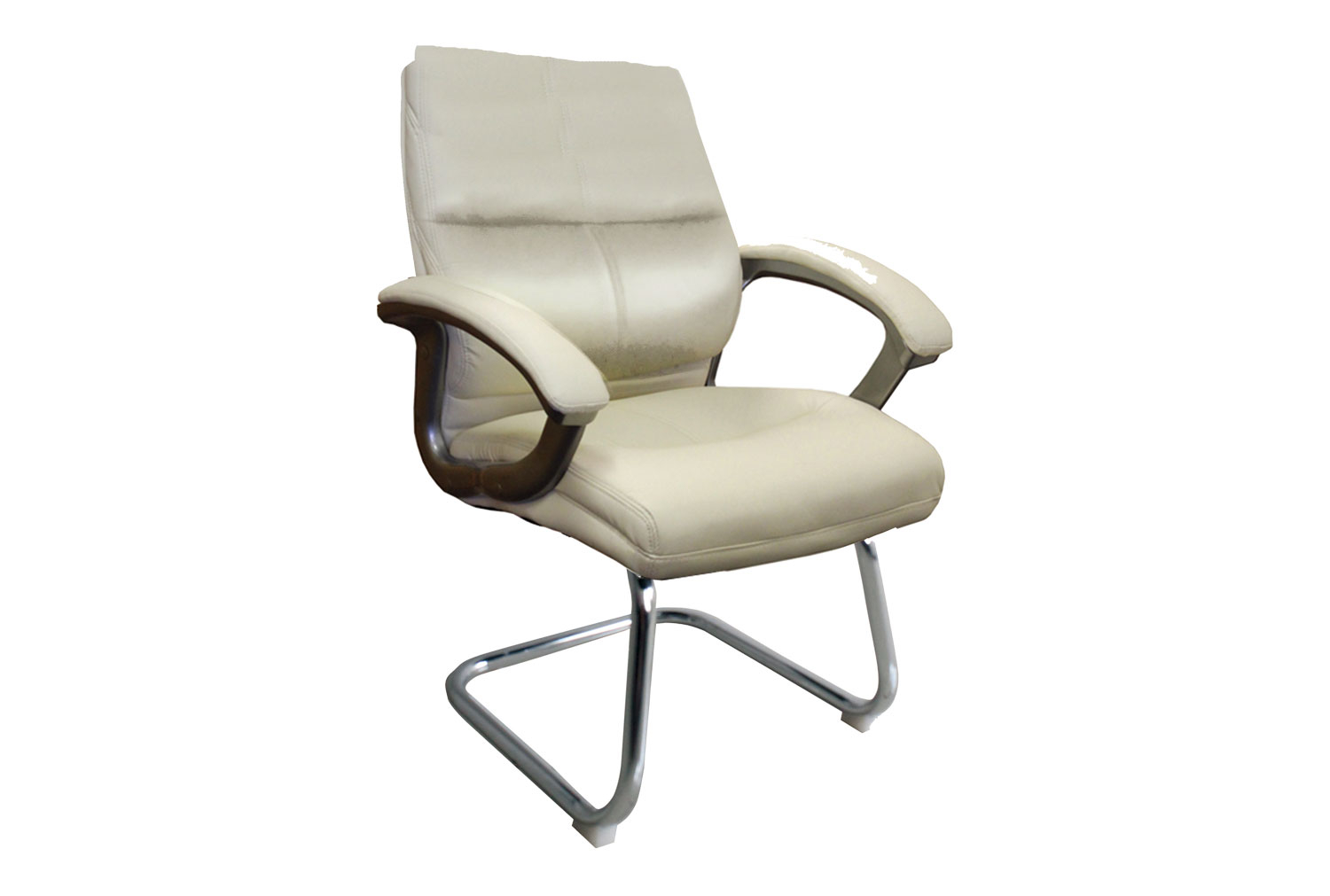 Telford Cantilever Office Chair (Cream), Express Delivery