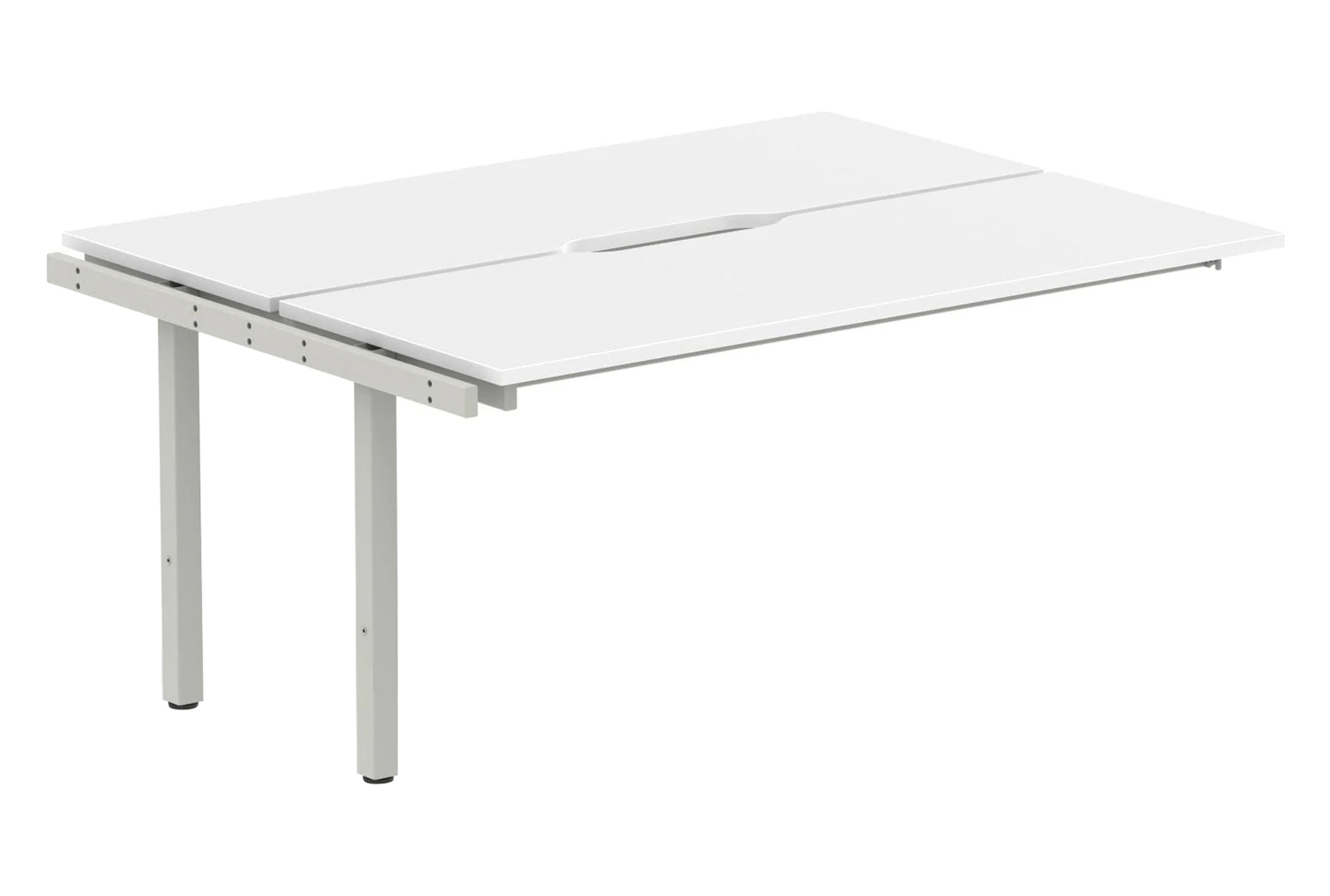 Pamola Back To Back Add On Bench Desk (Silver Legs)