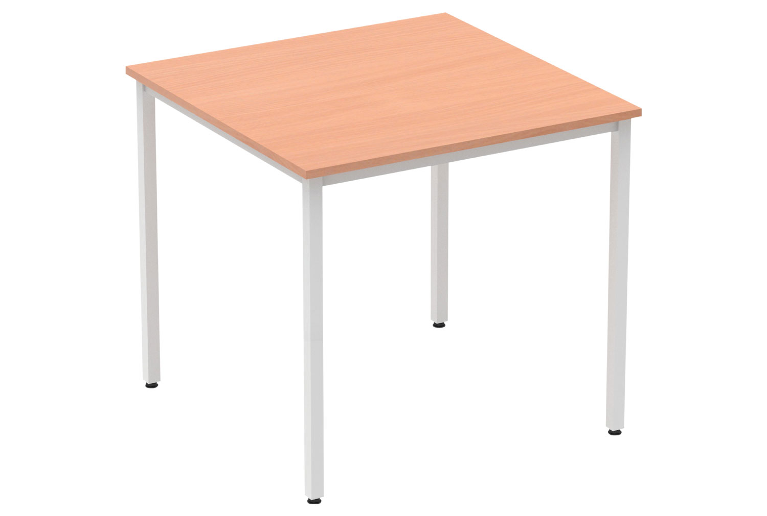 Vitali Square Meeting Table (Square Legs), Beech, Fully Installed