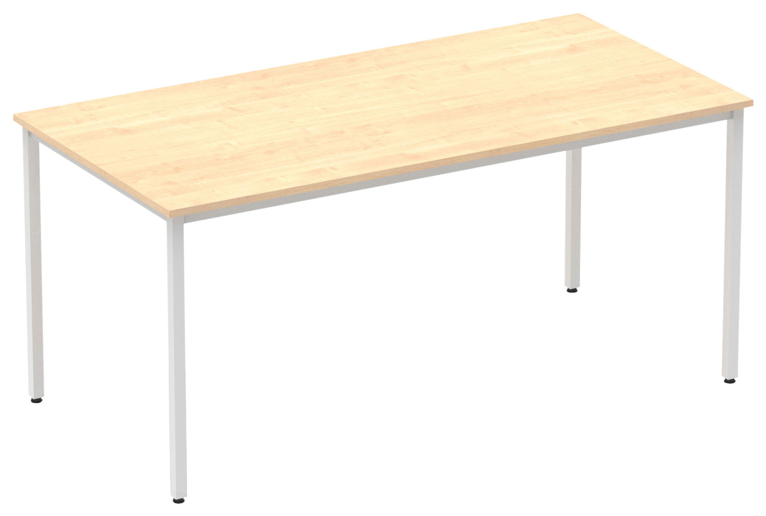 All Maple Rectangular Meeting Table (Square Legs), 160wx80dx73h (cm)