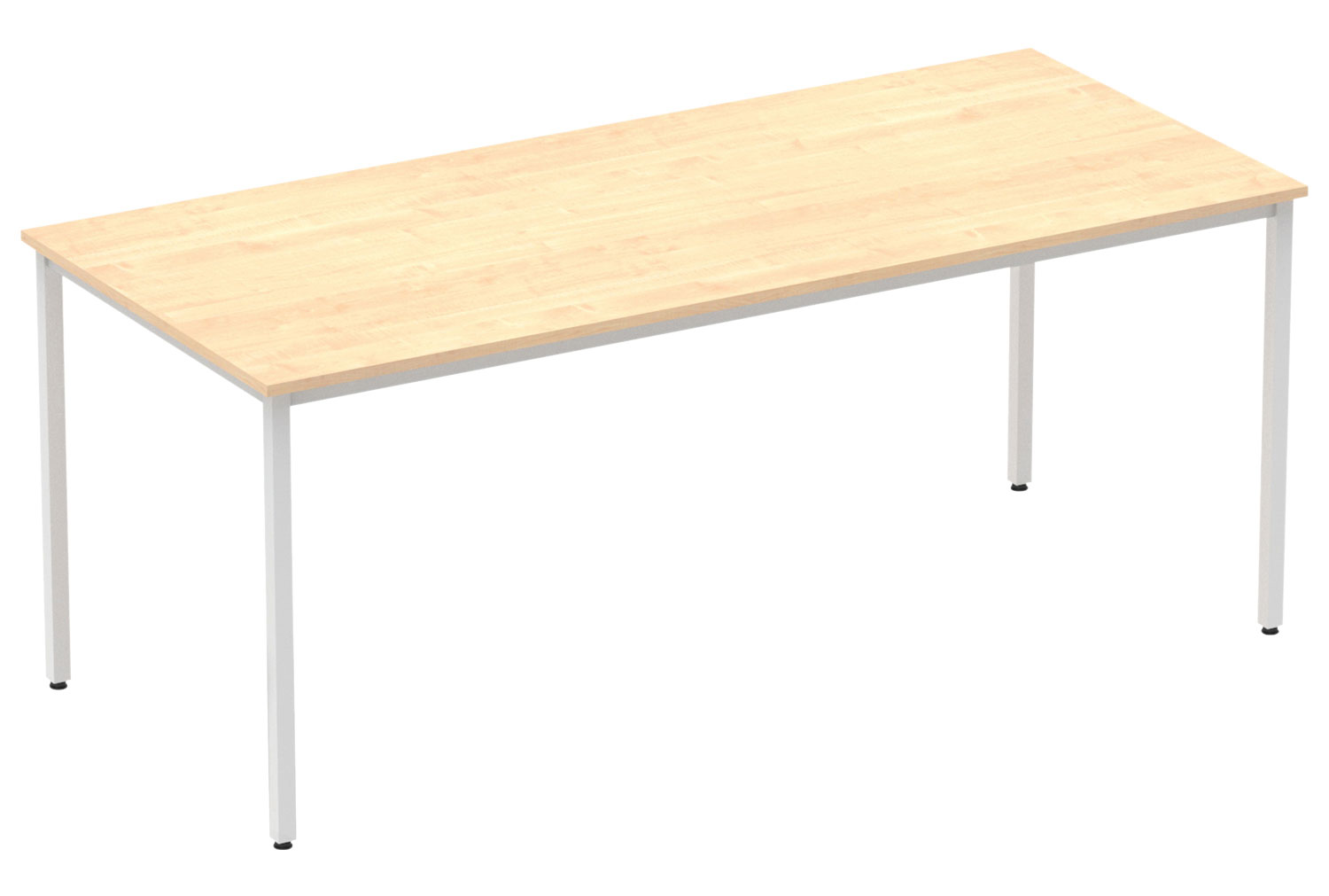 Vitali Rectangular Meeting Table (Square Legs), 180wx80dx73h (cm), Maple