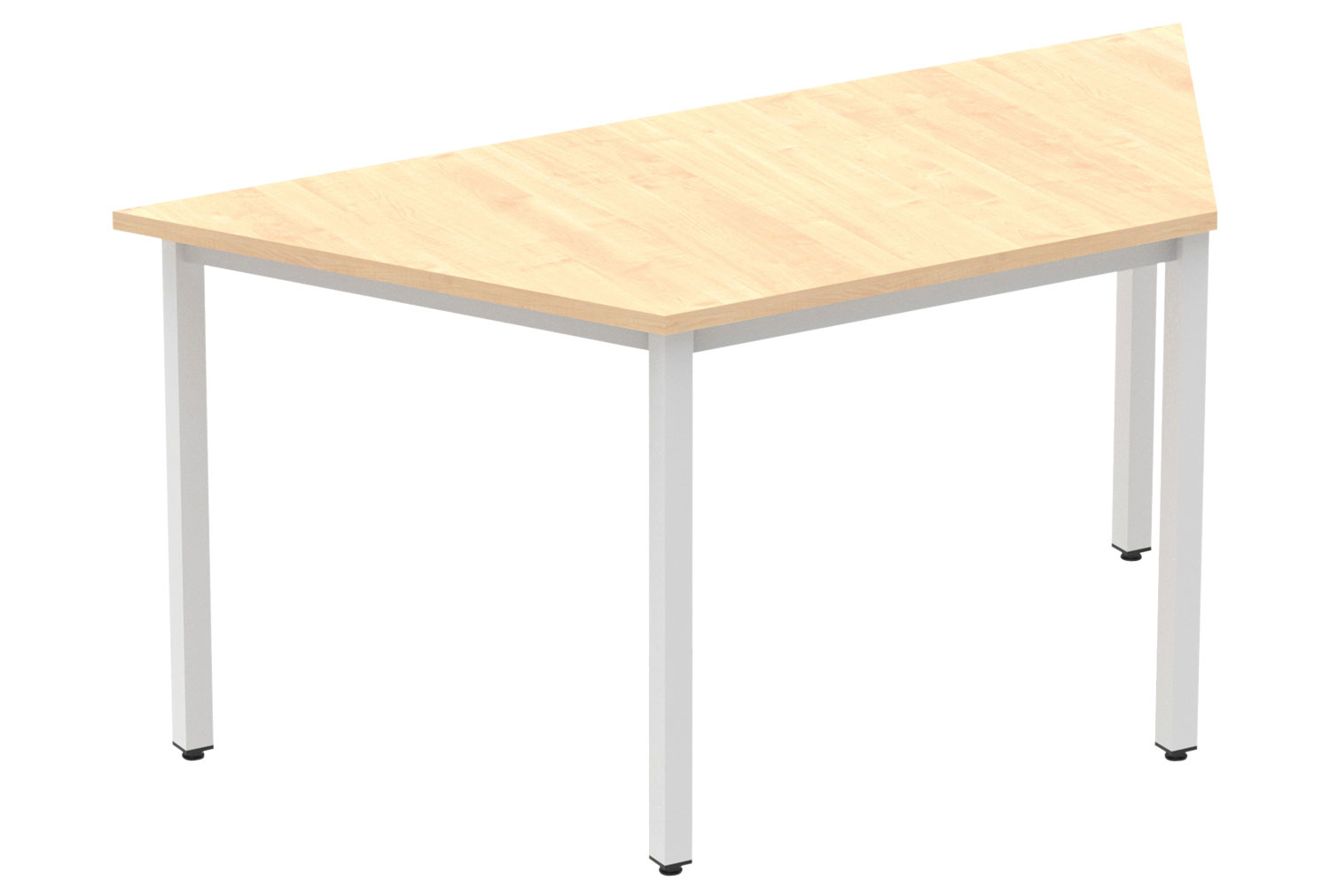 All Maple Trapezoidal Meeting Table (Square Legs)