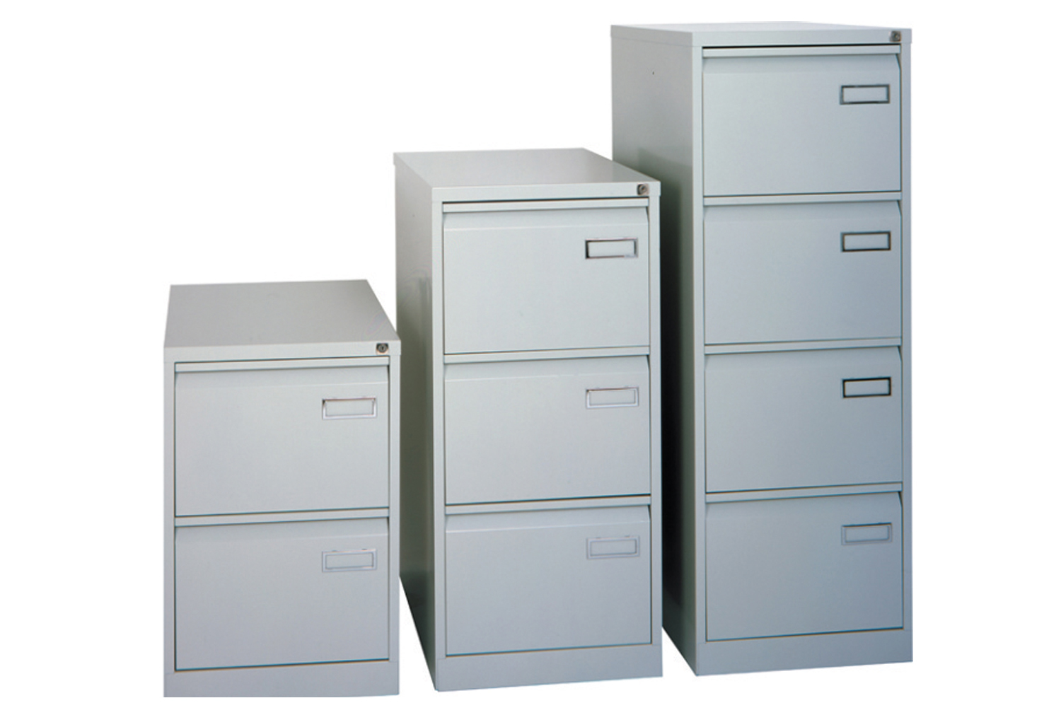 Bisley Executive PSF Filing Cabinet, 4 Drawer - 47wx62dx132h (cm), Grey