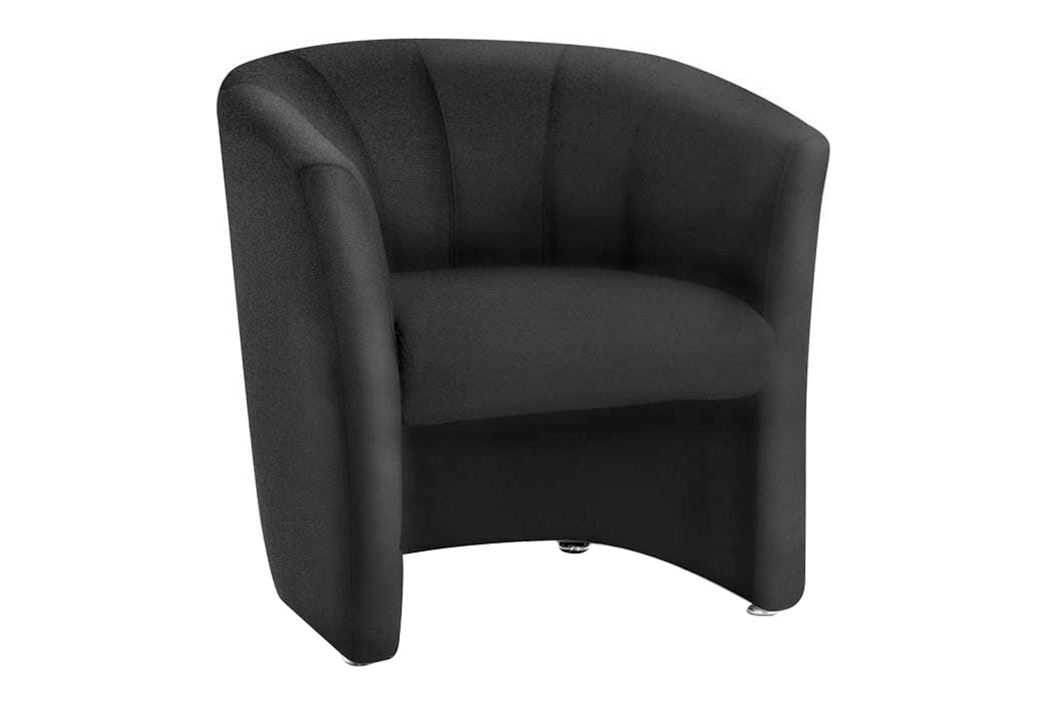 Zola Fabric Single Tub Chair (Black), Express Delivery