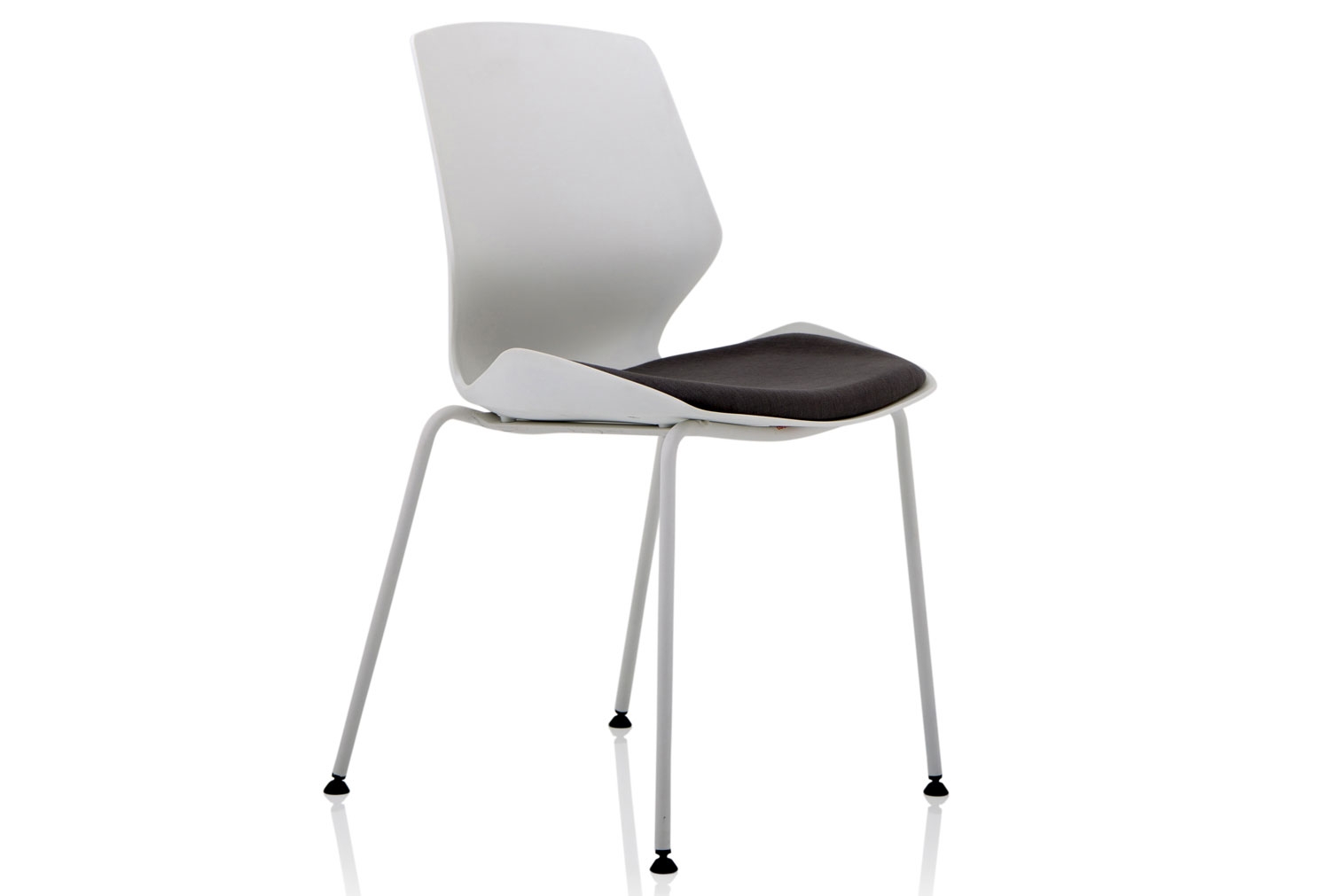 Maronne Visitor Office Chair With Fabric Seat, Grey