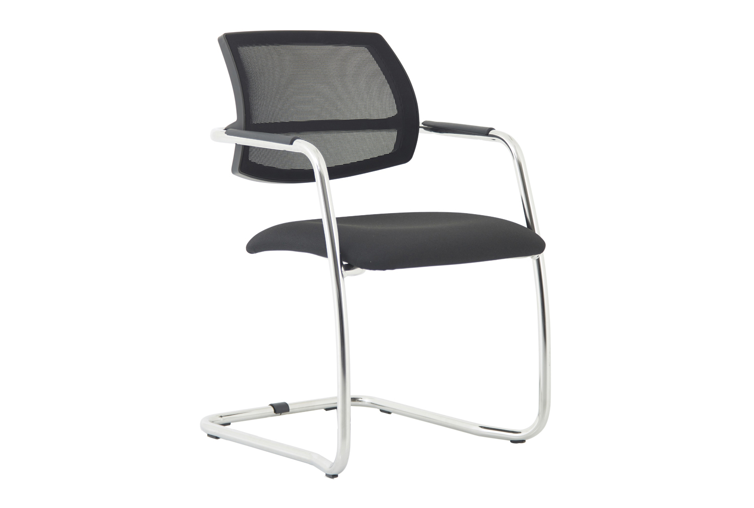 Asura Mesh Back Stacking Cantilever Office Chair, Black, Express Delivery