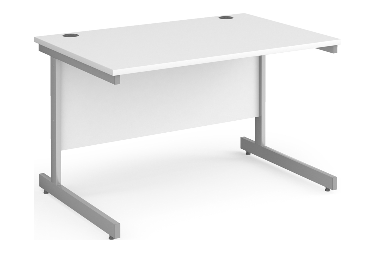 Value Line Classic+ Rectangular C-Leg Desk (Silver Leg)