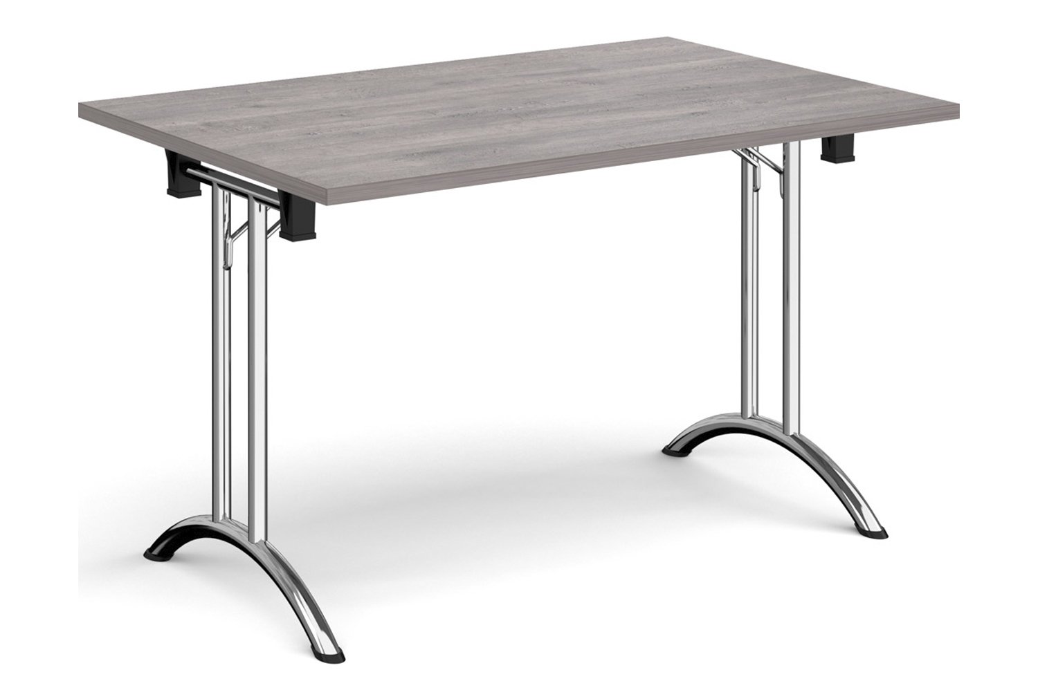 Blaga Rectangular Folding Table, 120wx80dx73h (cm), Grey Oak, Express Delivery