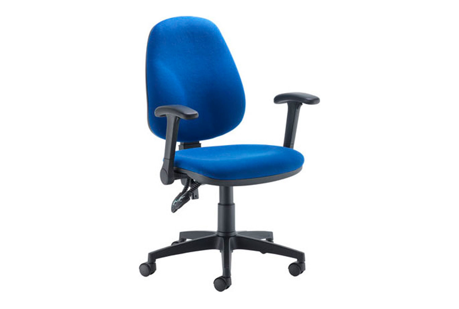 Notion High Back Operator Office Chair With Folding Arms, Royal Blue, Express Delivery