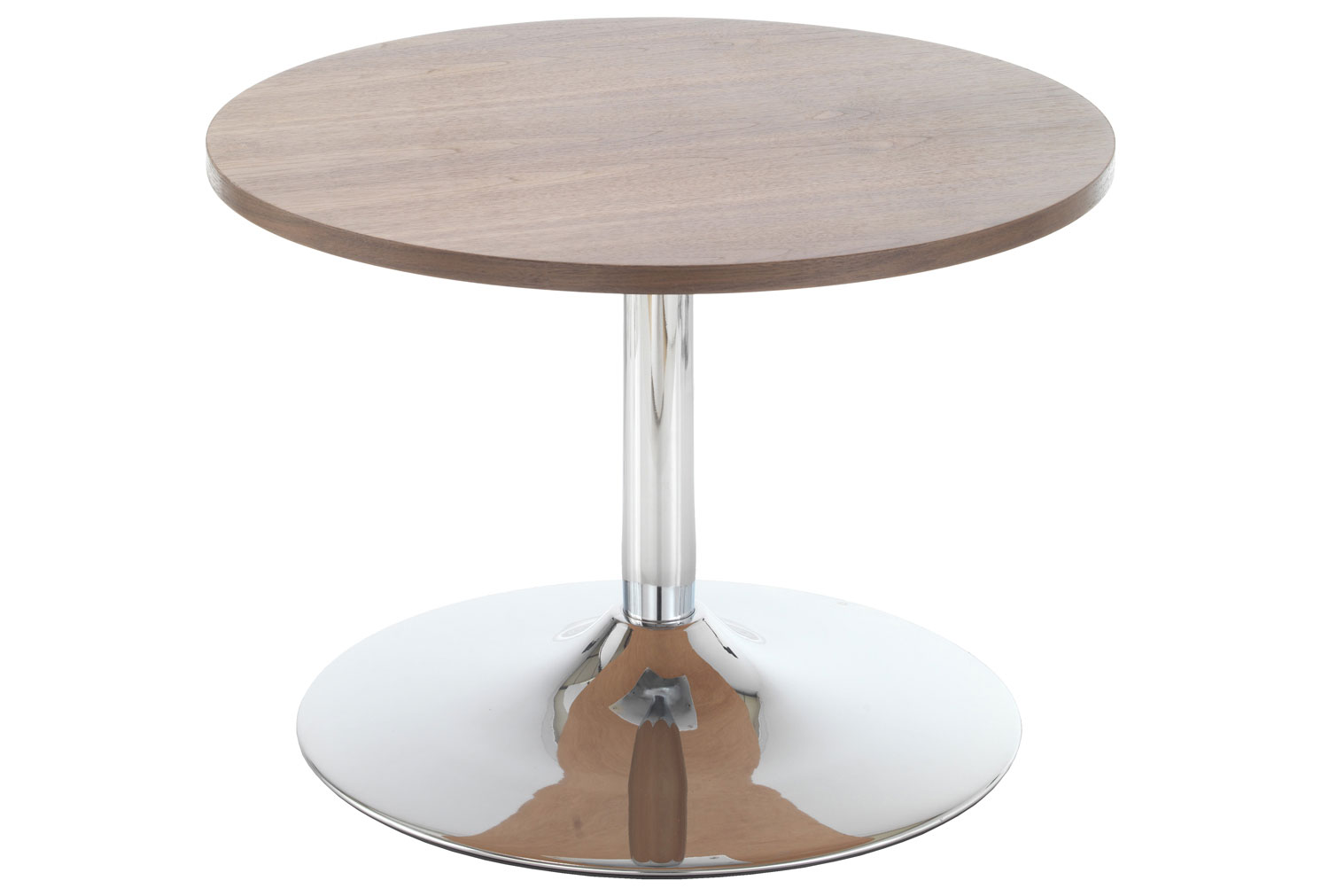 Medway Round Coffee Table, Walnut, Express Delivery