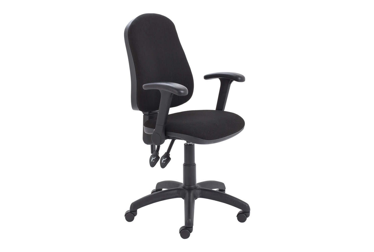 Serene 2 Lever High Back Fabric Operator Office Chair, Black