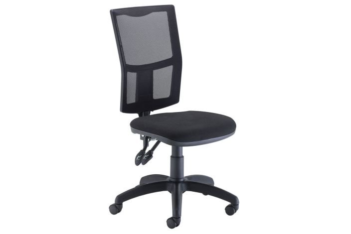 Serene Mesh Back Operator Office Chair, Adjustable Arms, Black, Express Delivery
