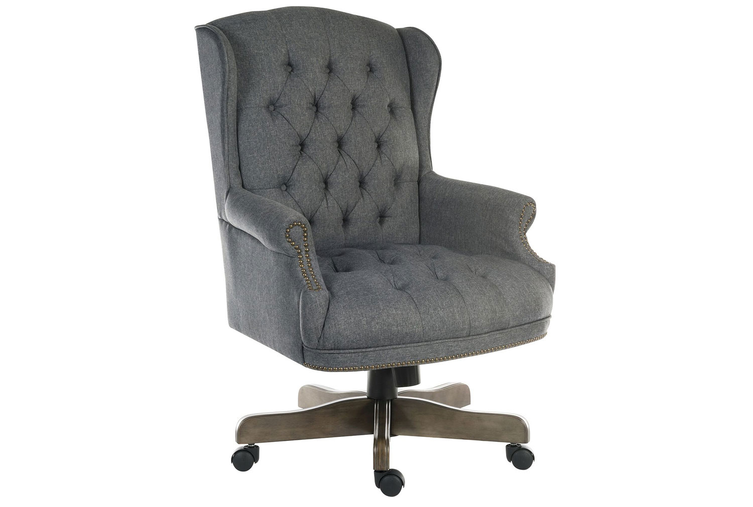 Office Chairman Executive Office Chair Grey Fabric, Express Delivery