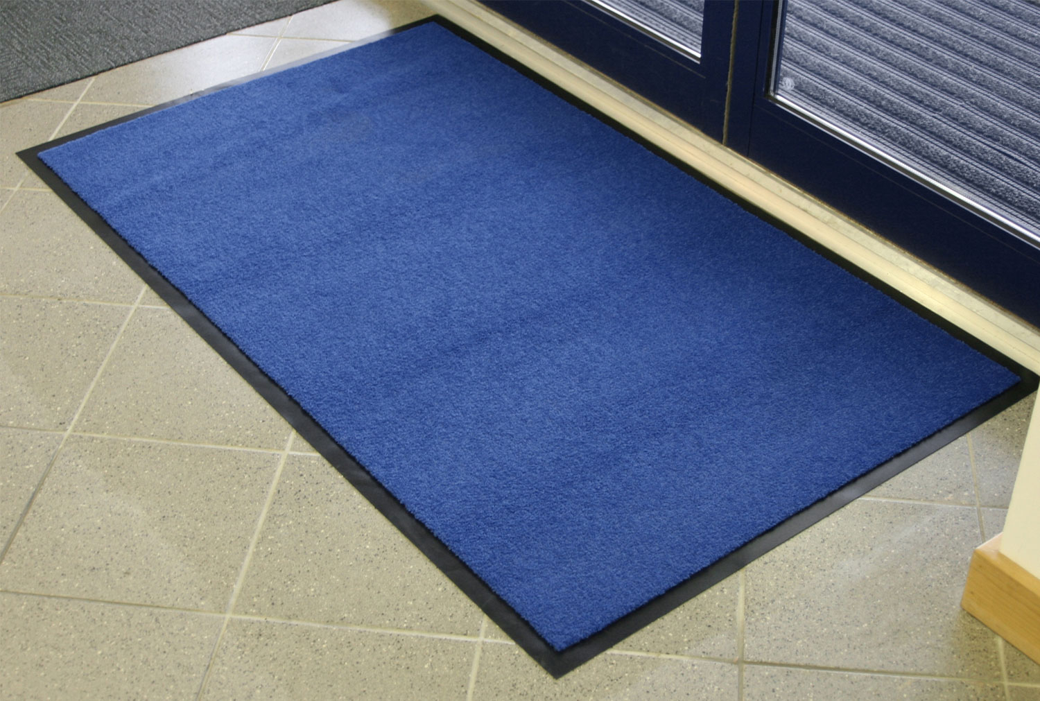 Entraplush Crush Resistant Carpet Doormat (Blue), 90wx150d (cm)