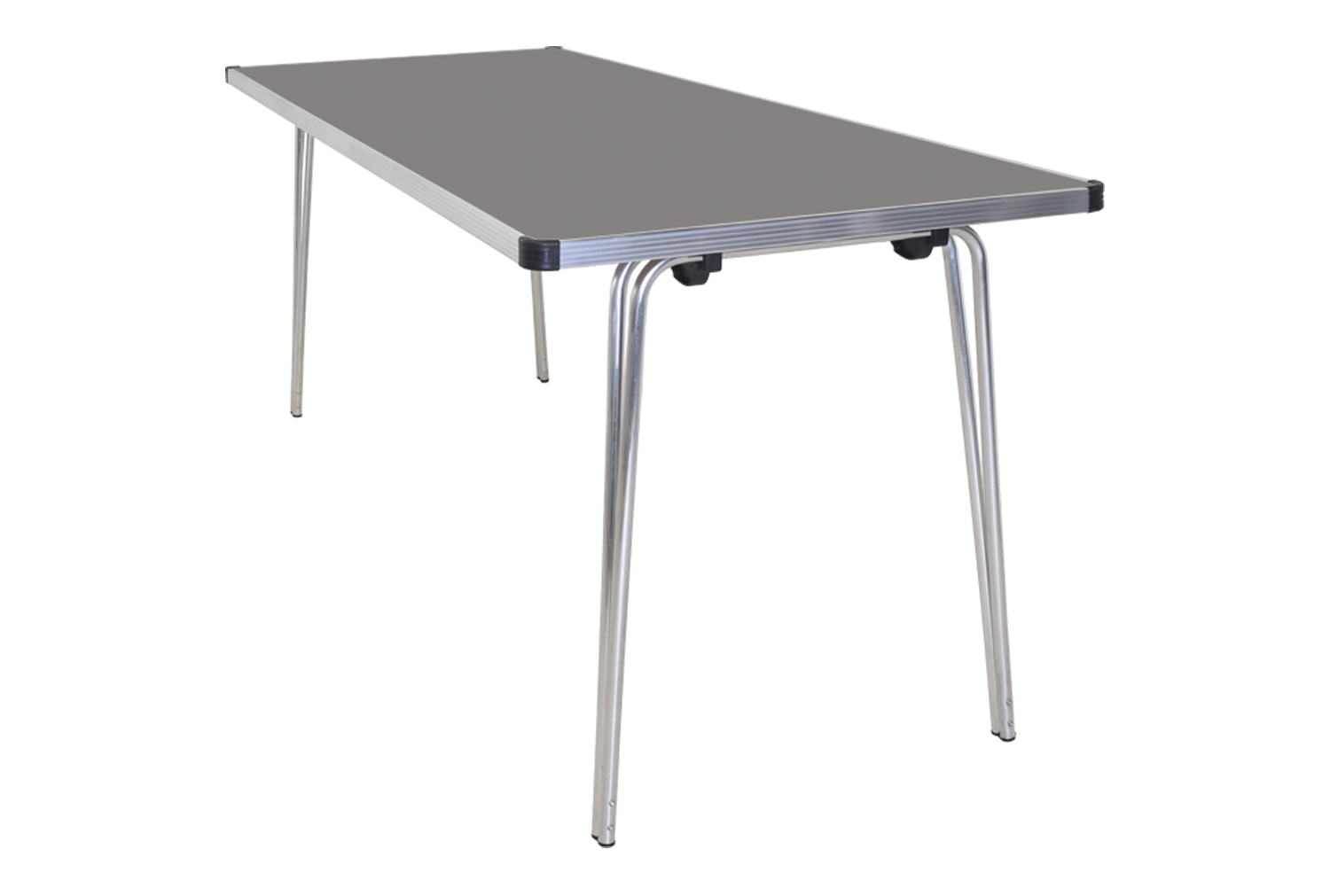 Gopak Contour Plus Folding Table, 122wx69d (cm), Storm Grey
