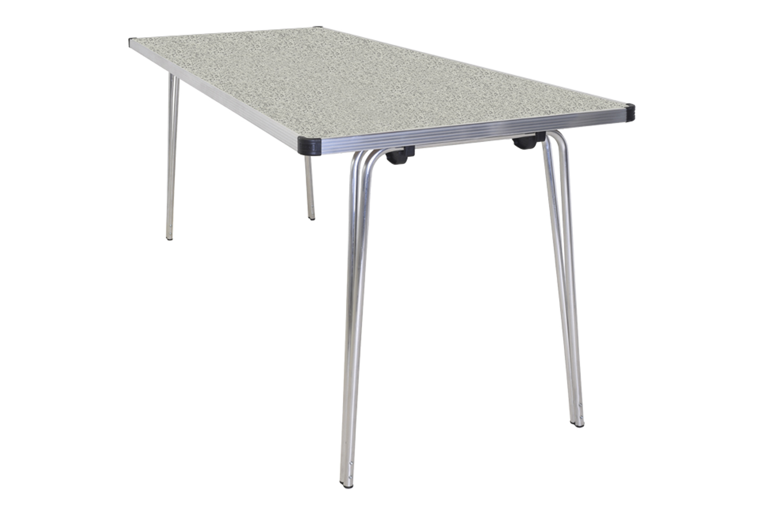 Gopak Contour Plus Folding Table, 122wx69d (cm), Snow Grit