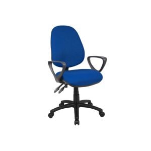 Vantage 2 Lever High Back Fabric Operator Chair With Fixed Arms
