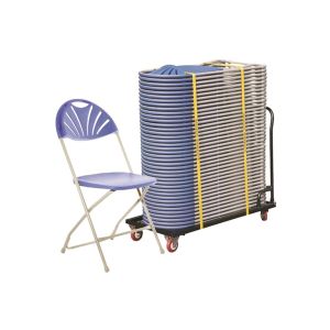 Comfort Folding Chair Bundle Deal (40 Chairs & 1 Trolley)