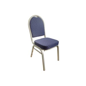 Murad Steel Framed Stacking Banquet Chair (Silver Frame)