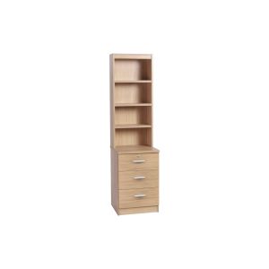 Small Office 3 Drawer CD/DVD Storage Unit With Hutch Bookcase
