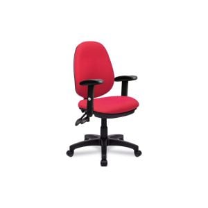 Mineo 2 Lever High Back Fabric Operator Chair With Adjustable Arms