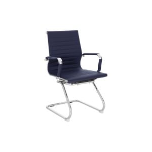 Andruzzi Bonded Leather Cantilever Chair (Blue)