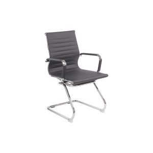 Andruzzi Bonded Leather Cantilever Chair (Grey)