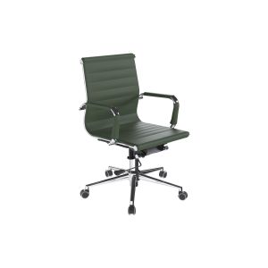 Andruzzi Medium Back Bonded Leather Executive Chair (Forrest Green)