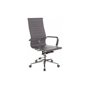 Andruzzi High Back Bonded Leather Executive Chair (Grey)