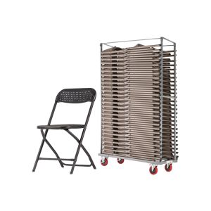 Maxi Folding Chair Bundle Deal (40 Chairs & 1 Trolley)