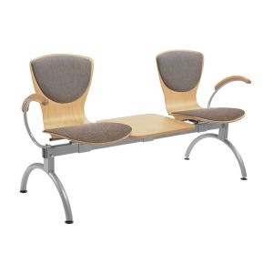 Serena 2 Person Beam Seating With Upholstered Seat & Back