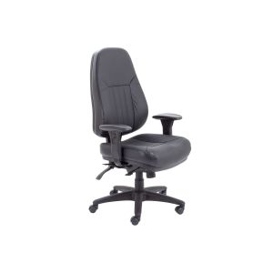 Genoa 24 Hour High Back Leather Operator Chair