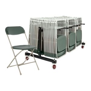 Classic Folding Chair Bundle Deal (84 Chairs & 1 Low Trolley)