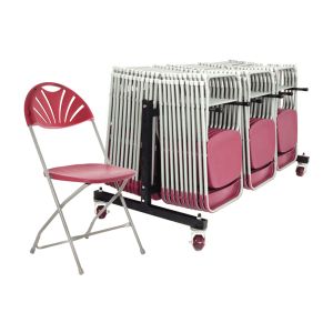 Comfort Folding Chair Bundle Deal (84 Chairs & 1 Low Trolley)