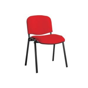 Pack Of 4 Black Frame Stacking Conference Chairs