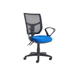 Gordy 3 Lever High Mesh Back Operator Chair With Fixed Arms
