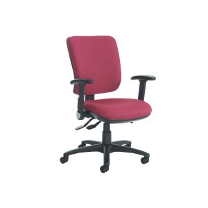 Polnoon High Back Fabric Operator Chair With Folding Arms