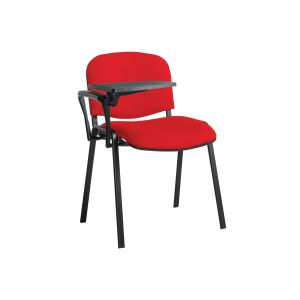Volta Conference Chair With Writing Tablet (Black Frame)
