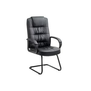Muscat Leather Faced Cantilever Chair