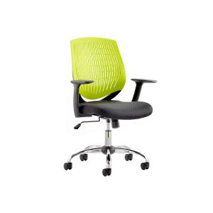 Rosina Green Fabric Medium Back Operator Chair