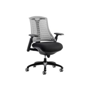 Warp Black Frame Grey High Mesh Back Operator Chair