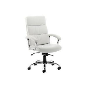 Crave High Back White Bonded Leather Executive Chair