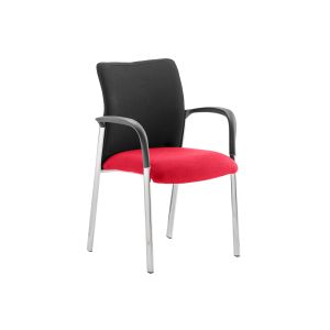 Guild Stacking Armchair With Black Fabric Back