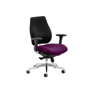 Praktikos Plus Fabric Operator Chair With High Black Back