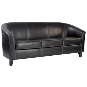 Metro Leather 3 Seat Sofa