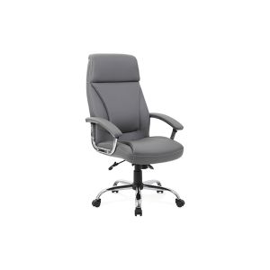 Penza High Back Executive Grey Leather Chair