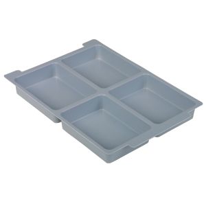 Pack of 6 Dividers For Gratnell Shallow Trays (4 Compartments)