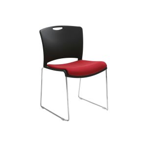 Alberta Stacking Chair With Upholstered Seat
